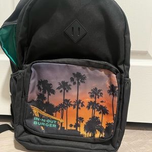 In n out backpack with laptop sleeve.